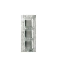Water Glass Rect Tray (3 Comp) Clear 